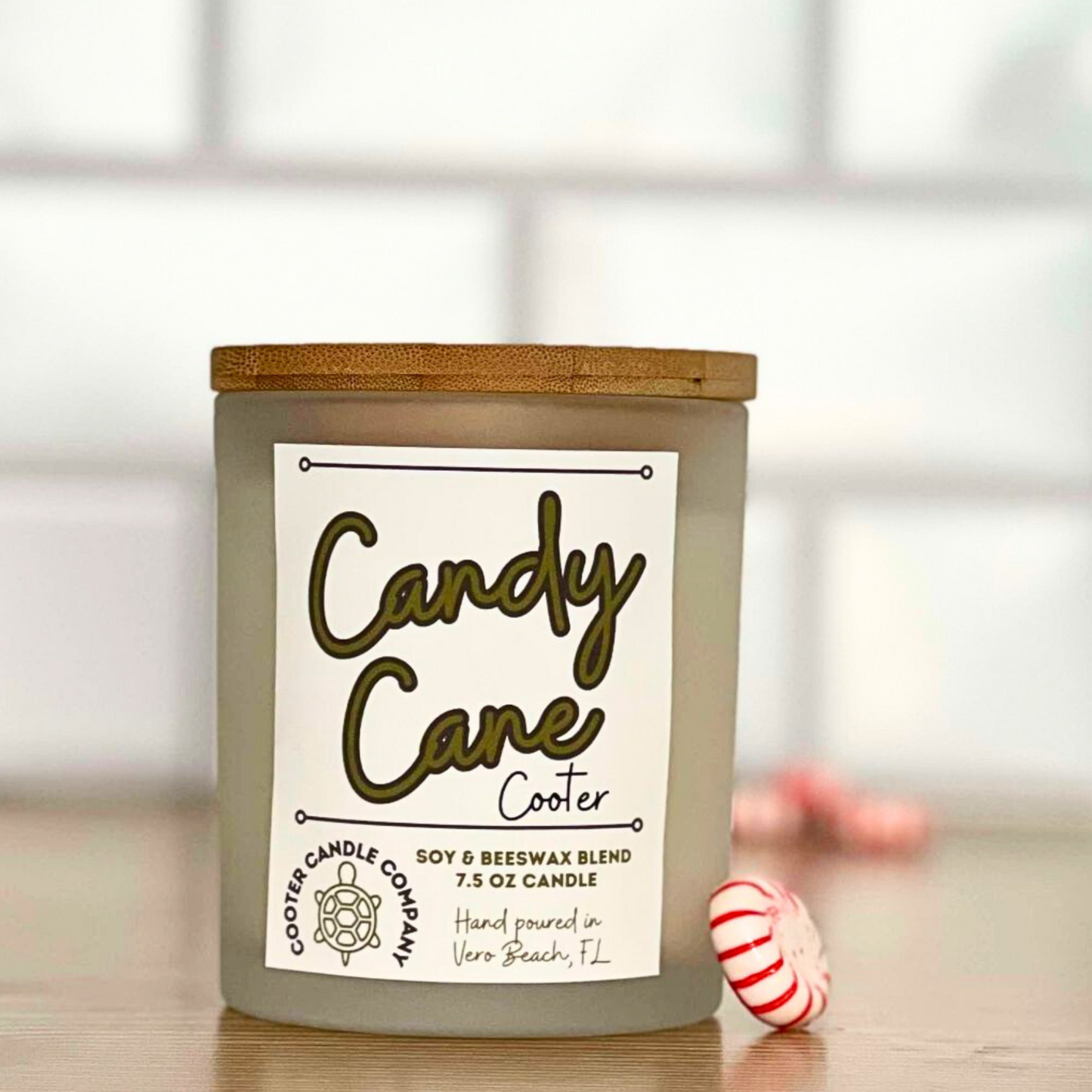 Candy Cane Cooter Candle